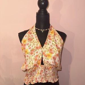 Sienna Sky Flowered Halter